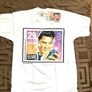 Vintage Elvis T-Shirt - 1993 release of the Elvis stamp.  New with tags, XL.